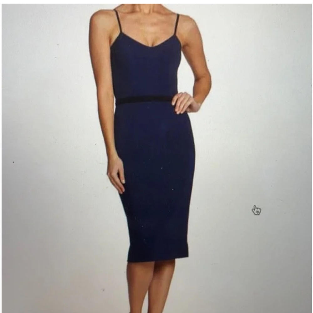 Dress the Population Navy Midi Dress